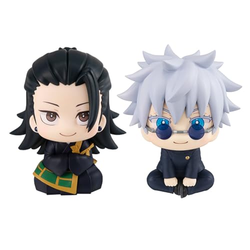 Jiumaocleu 2PCS JJK Figur Gojo Satoru und Geto Suguru Look Up Figur, 10cm Anime Actionfigur Statue Modell Nudeln Stopper, Handgefertigte Sammlerstück Desktop Dekoration Jiumaocleu 2PCS JJK Figur Gojo Satoru und Geto Suguru Look Up Figur, 10cm Anime Actionfigur Statue Modell Nudeln Stopper, Handgefertigte Sammlerstück Desktop Dekoration von Jiumaocleu