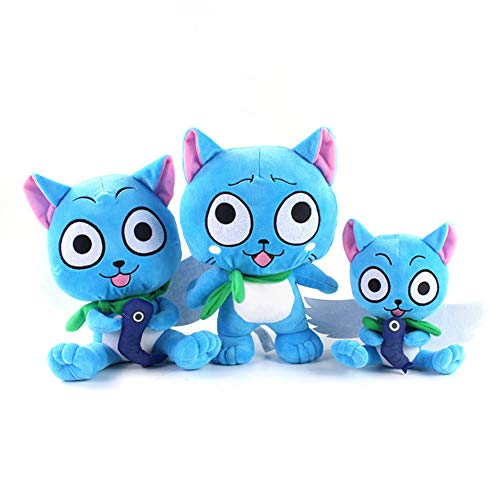Jiumaocleu 3PCS Anime Fairy Tail Plüschtier Blau Happy Plüschpuppe Doll Weich Stoffpuppe Plüschtier, Plüsch Dekokissen Plüschtiere, Cartoon Plüsch Spielzeug Geschenke für Kinder Jiumaocleu 3PCS Anime Fairy Tail Plüschtier Blau Happy Plüschpuppe Doll Weich Stoffpuppe Plüschtier, Plüsch Dekokissen Plüschtiere, Cartoon Plüsch Spielzeug Geschenke für Kinder von Jiumaocleu