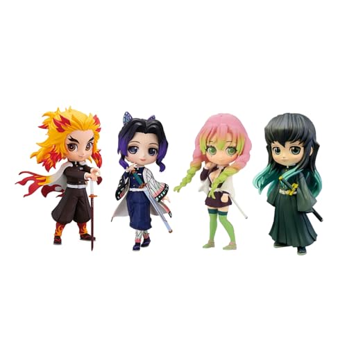 Jiumaocleu 4pcs Kimetsu no Yaiba Figur, Rengoku Kyoujurou & Kochou Shinobu & Tokitou Muichirou & Kanroji Mitsuri Figuren Anime Sammlerstück Geschenke für Fans 14cm Jiumaocleu 4pcs Kimetsu no Yaiba Figur, Rengoku Kyoujurou & Kochou Shinobu & Tokitou Muichirou & Kanroji Mitsuri Figuren Anime Sammlerstück Geschenke für Fans 14cm von Jiumaocleu