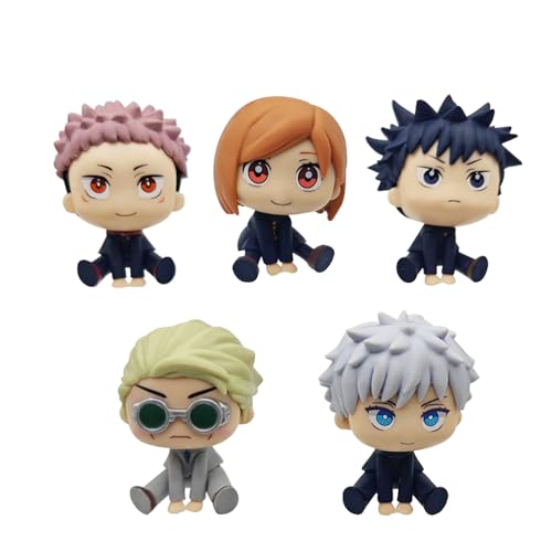 Jiumaocleu 5PCS Anime JJK Figur Gojo Satoru/Nobara Kugisaki Statue 6CM PVC Modell Auto-Dekorationen Sammlungen für Anime Fans Jiumaocleu 5PCS Anime JJK Figur Gojo Satoru/Nobara Kugisaki Statue 6CM PVC Modell Auto-Dekorationen Sammlungen für Anime Fans von Jiumaocleu