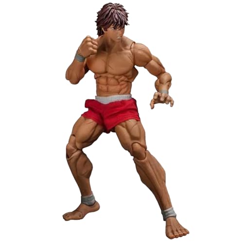 Jiumaocleu Anime BAKI Action Figure 17CM Hanma Baki Figure Statue Model, Joints Movable Cartoon Manga Figure Handmade Collectible Desktop Decoration Xmas Birthday Gifts von Jiumaocleu