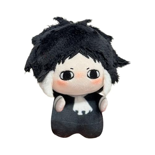 Jiumaocleu Anime BSD Weiche Figuren Akutagawa Ryunosuke Stofffigur Dazai Osamu Puppen Hänge Schultasche Anhänger Warme Geschenke 10 cm von Jiumaocleu