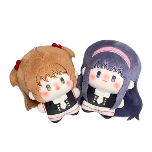 Jiumaocleu Anime-Cardcaptor-Puppen, Daidouji, Tomoyo, weiche Figur, 10 cm, niedlicher Schlüsselanhänger für Daidouji-Tomoyo-Fans, Sammlerstücke, Geschenke, 2 Stück Jiumaocleu Anime-Cardcaptor-Puppen, Daidouji, Tomoyo, weiche Figur, 10 cm, niedlicher Schlüsselanhänger für Daidouji-Tomoyo-Fans, Sammlerstücke, Geschenke, 2 Stück von Jiumaocleu