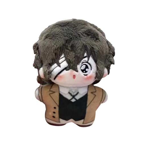 Jiumaocleu Anime Dazai Osamu weiche Figuren, Dazai Osamu, Stofffigur, Dazai-Osamu-Puppen, zum Aufhängen, Schultaschen-Anhänger, warme Geschenke, 10 cm von Jiumaocleu