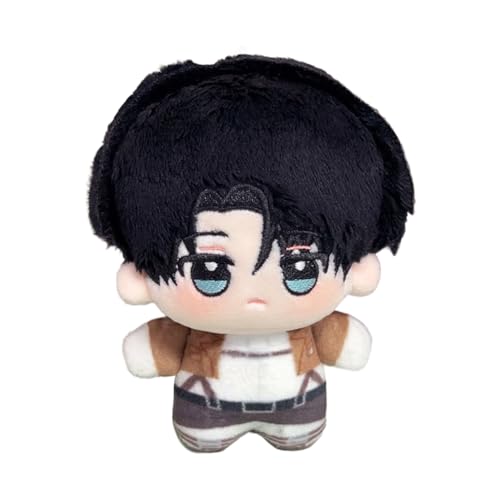 Jiumaocleu Anime-Figur Levi weiche Puppen – Mini-Cartoon-Plüschfigur, Taschenanhänger, Dekoration, Geschenke, 10 cm Jiumaocleu Anime-Figur Levi weiche Puppen – Mini-Cartoon-Plüschfigur, Taschenanhänger, Dekoration, Geschenke, 10 cm von Jiumaocleu