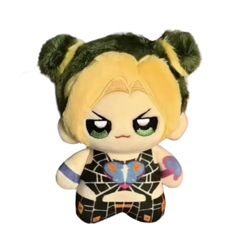 Jiumaocleu Anime JJBA Figur Cujoh Jolyne weiche Puppen, 10 cm, Mini-Cartoon-Plüschfigur, Taschenanhänger, Dekoration, Geschenke Jiumaocleu Anime JJBA Figur Cujoh Jolyne weiche Puppen, 10 cm, Mini-Cartoon-Plüschfigur, Taschenanhänger, Dekoration, Geschenke von Jiumaocleu