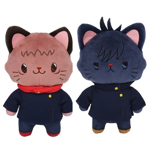 Jiumaocleu Anime JJK Fushigura Megumi weiche Figur, Puppe, Itadori Yuji, weich, gefüllt mit Katzenfiguren, 15 cm Kissen, JJK Merch, Sammlerstücke, Sofa, Schlafzimmer, Heimdekoration, Geschenke Jiumaocleu Anime JJK Fushigura Megumi weiche Figur, Puppe, Itadori Yuji, weich, gefüllt mit Katzenfiguren, 15 cm Kissen, JJK Merch, Sammlerstücke, Sofa, Schlafzimmer, Heimdekoration, Geschenke von Jiumaocleu