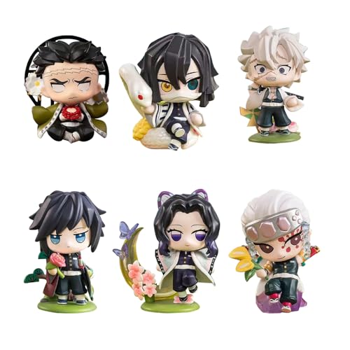 Jiumaocleu Anime Kimetsu No Yaiba Figur Set 6PCS Kochou Shinobu/Uzui Tengen/Shinazugawa Sanemi Figuren Cute Mini Modell Look Up Figur PVC Sammlerstücke für Anime Fans 10CM Jiumaocleu Anime Kimetsu No Yaiba Figur Set 6PCS Kochou Shinobu/Uzui Tengen/Shinazugawa Sanemi Figuren Cute Mini Modell Look Up Figur PVC Sammlerstücke für Anime Fans 10CM von Jiumaocleu