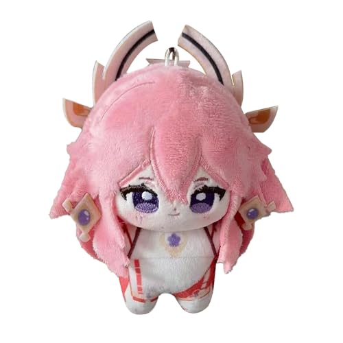 Jiumaocleu Anime Weiche Figur Raiden Shogun/Venti/Xiao/Yae Miko, Stoffpuppe, 10 cm, niedlicher Anhänger, Autotasche, Dekoration, Anime-Merch, Peripherie für Fans Jiumaocleu Anime Weiche Figur Raiden Shogun/Venti/Xiao/Yae Miko, Stoffpuppe, 10 cm, niedlicher Anhänger, Autotasche, Dekoration, Anime-Merch, Peripherie für Fans von Jiumaocleu