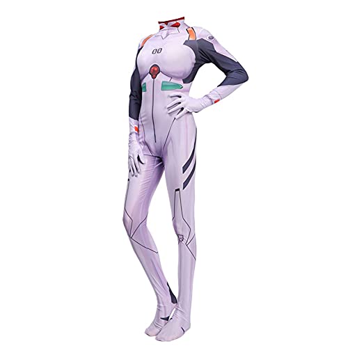 Jiumaocleu Ayanami Rei Rollenspiel Kostüm Overall mit Perücken Damen Jumpsuit Catsuit Anime Cosplay Bodysuit Einteiliger mit Handschuhen für Halloween Party Karneval Jiumaocleu Ayanami Rei Rollenspiel Kostüm Overall mit Perücken Damen Jumpsuit Catsuit Anime Cosplay Bodysuit Einteiliger mit Handschuhen für Halloween Party Karneval von Jiumaocleu