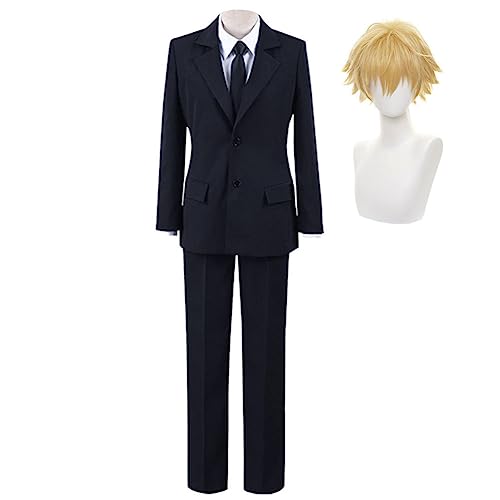 Jiumaocleu Denji Cosplay-Anzug, Denji-Kostüm für Herren, Teenager, Jacke, Hemd, Uniform, Outfit für Halloween-Party, Verkleiden Jiumaocleu Denji Cosplay-Anzug, Denji-Kostüm für Herren, Teenager, Jacke, Hemd, Uniform, Outfit für Halloween-Party, Verkleiden von Jiumaocleu