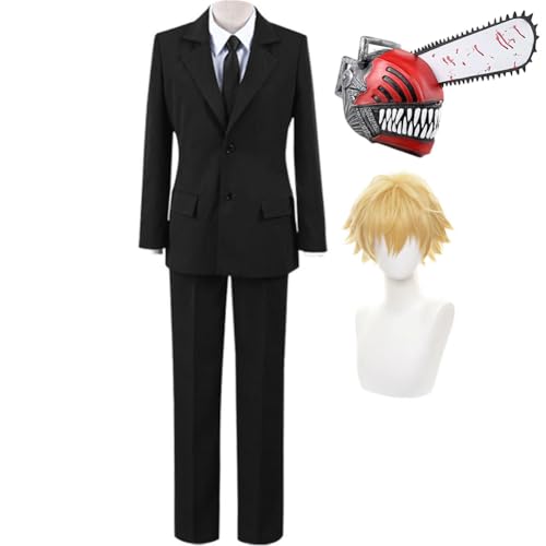 Jiumaocleu Denji Cosplay-Anzug, Denji-Kostüm für Herren, Teenager, Jacke, Hemd, Uniform, Outfit für Halloween-Party, Verkleiden Jiumaocleu Denji Cosplay-Anzug, Denji-Kostüm für Herren, Teenager, Jacke, Hemd, Uniform, Outfit für Halloween-Party, Verkleiden von Jiumaocleu