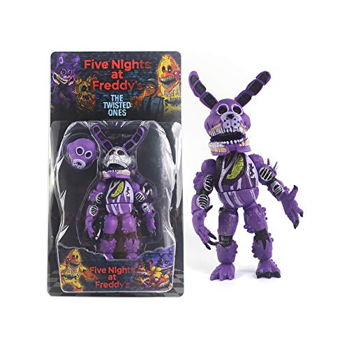 Jiumaocleu Five Nights Game Figur FNAF Actionfigur leuchtender Bär Foxy Sister Location Funtime Horror Figur Modell Handgefertigtes Sammlerstück Geschenke für Fans von Jiumaocleu