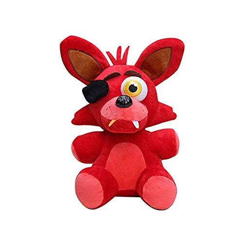 Jiumaocleu FNAF Plüsch Rot Foxy Plushies Figur Five Nights Spiel Plüschpuppe Niedlich Weich Gefüllte Puppe Weihnachten Neujahr Geburtstag Geschenk von Jiumaocleu