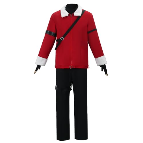 Jiumaocleu Frieren Cosplay Kostüm mit Perücke, Farn Cosplay Uniform Stark Komplettes Set Cosplay Outfits Anzug, Anime Frieren: Beyond Journey's End Cosplay Winter Kleidung von Jiumaocleu