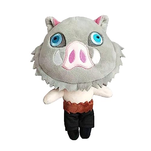 Jiumaocleu Hashibira Inosuke Figure Soft Hug Pillow, 25cm Kamado Tanjiro Figure Throw Pillow Anime Soft Figure Hug Pillow Cushions Home Sofa Decoration Collectible von Jiumaocleu