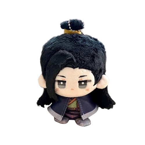 Jiumaocleu He Xuan Weiche Figur, He Xuan Puppen, niedlicher Mini-Anime-Charakter, gefülltes Kissen, Anhänger, Geschenke für Fans, 12 cm Jiumaocleu He Xuan Weiche Figur, He Xuan Puppen, niedlicher Mini-Anime-Charakter, gefülltes Kissen, Anhänger, Geschenke für Fans, 12 cm von Jiumaocleu