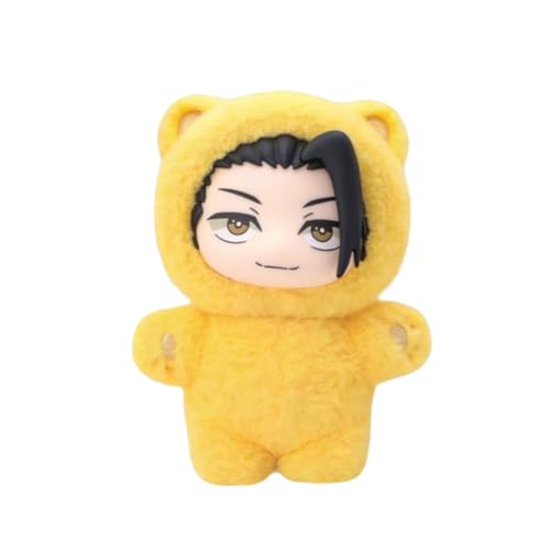 Jiumaocleu JJK Figur Geto Suguru Statue Anime JJK Anhänger 14CM PVC Geto Suguru Gojo Satoru Plüsch Pyjama Modell Dekoration Anhänger Ornament für Fans von Jiumaocleu