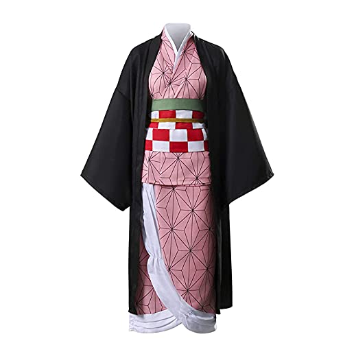Jiumaocleu Kamado Nezuko Cosplay Kostüm Nezuko Cosplay Kimono Anime Cosplay Outfits Komplettes Set Verkleidung Kostüm für Halloween Karneval Party Jiumaocleu Kamado Nezuko Cosplay Kostüm Nezuko Cosplay Kimono Anime Cosplay Outfits Komplettes Set Verkleidung Kostüm für Halloween Karneval Party von Jiumaocleu