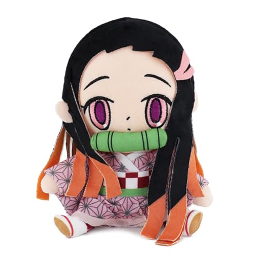 Jiumaocleu Kamado Nezuko Weiche Figur Kopfkissen, 20cm Anime Figur Wurfkissen Umarmungs Kissen Fans Sammlung, Niedliches Dekokissen für Sofa Heimdekoration Jiumaocleu Kamado Nezuko Weiche Figur Kopfkissen, 20cm Anime Figur Wurfkissen Umarmungs Kissen Fans Sammlung, Niedliches Dekokissen für Sofa Heimdekoration von Jiumaocleu