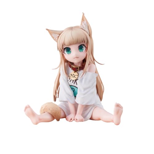 Jiumaocleu Kinako Figur Statue Modell, 14 cm Sitzende Pose Anime Actionfigur, Gesicht veränderbar, Handgemachte Sammlerstück, Desktop-Dekoration für Fans Jiumaocleu Kinako Figur Statue Modell, 14 cm Sitzende Pose Anime Actionfigur, Gesicht veränderbar, Handgemachte Sammlerstück, Desktop-Dekoration für Fans von Jiumaocleu