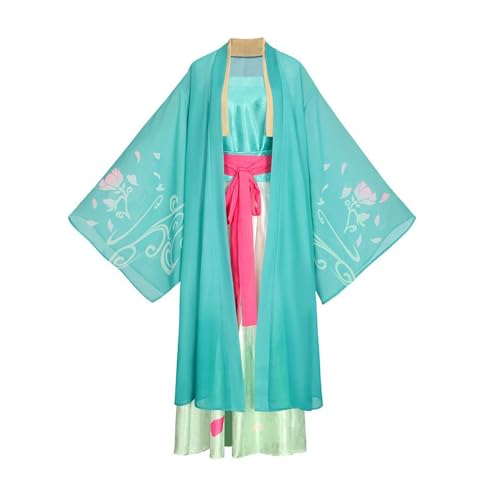 Jiumaocleu Maomao Cosplay Kostüm Hanfu Full Set Maomao Kostüm für Frauen Outfits Rollenspiel für Halloween Weihnachten von Jiumaocleu