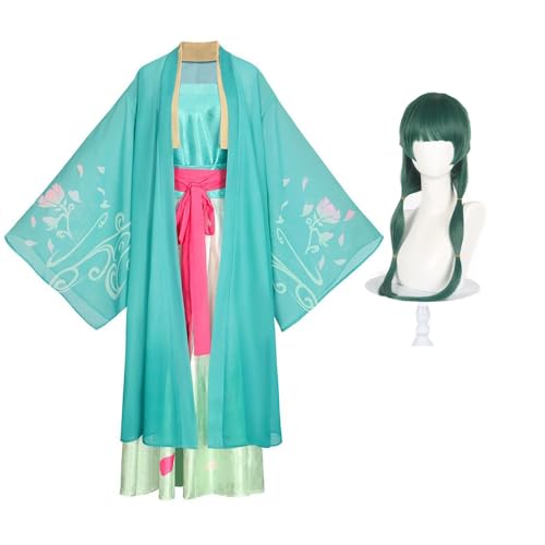 Jiumaocleu Maomao Cosplay Kostüm Hanfu Full Set Maomao Kostüm für Frauen Outfits Rollenspiel für Halloween Weihnachten Jiumaocleu Maomao Cosplay Kostüm Hanfu Full Set Maomao Kostüm für Frauen Outfits Rollenspiel für Halloween Weihnachten von Jiumaocleu