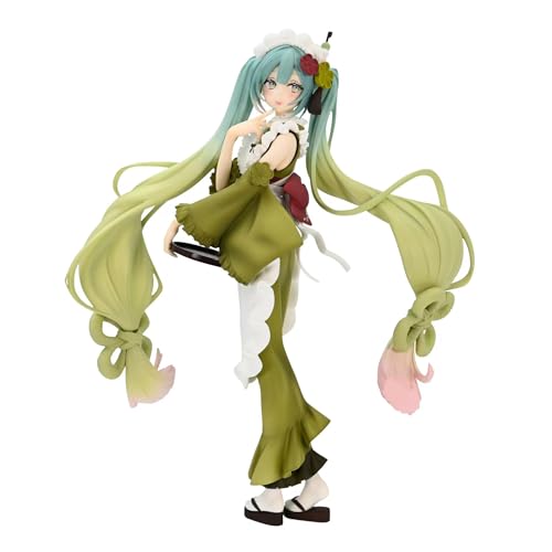 Jiumaocleu Miku Figur Statue Modell - 20cm niedliche Miku Mädchen Figur Puppe Grüner Rock Stil Anime Figur Spielzeug Handgemachtes Sammlerstück Desktop Dekoration Xmas Geburtstag Geschenke von Jiumaocleu