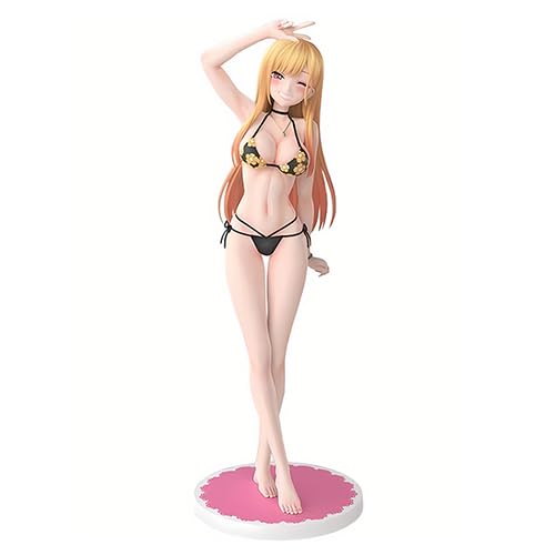 Jiumaocleu My Dress-Up Darling Kitagawa Marin Figur Modell - Badeanzug Stil Anime Statue - Handgemachte Sammlerstück Desktop Dekoration für Fans von Jiumaocleu