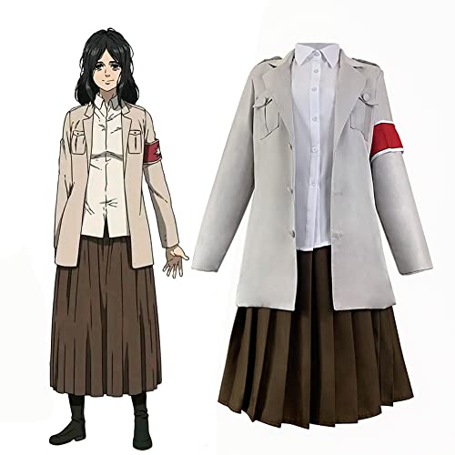 Jiumaocleu Pieck Finger Cosplay Jacke Kleid Outfits Anzüge Anime Cosplay Kostüm Damen Röcke Mantel Shirts Set Halloween Cosplay Uniform Jiumaocleu Pieck Finger Cosplay Jacke Kleid Outfits Anzüge Anime Cosplay Kostüm Damen Röcke Mantel Shirts Set Halloween Cosplay Uniform von Jiumaocleu