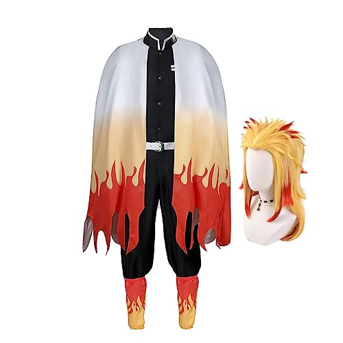 Jiumaocleu Rengoku Kyoujurou Cosplay Kostüm Outfit Anime Cosplay Umhang Jacke Rolle Cosplay komplettes Kostüm Set für Halloween Karneval Party Jiumaocleu Rengoku Kyoujurou Cosplay Kostüm Outfit Anime Cosplay Umhang Jacke Rolle Cosplay komplettes Kostüm Set für Halloween Karneval Party von Jiumaocleu