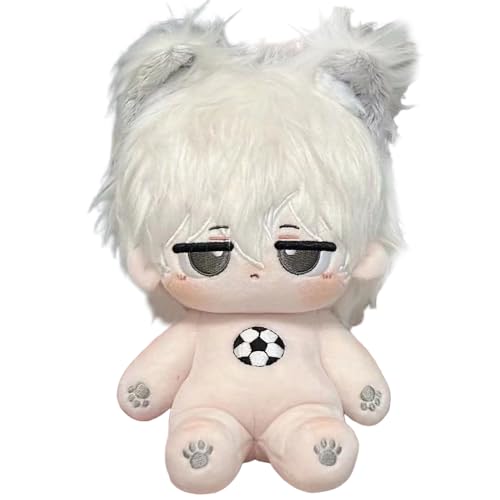 Jiumaocleu Seishiro Nagi weiche Figuren, Anime-Stoffpuppen, 20 cm, mit Bekleidungszubehör, Anime-Kissen für Bett, Sofa, Zuhause, Geburtstagsdekoration, Geschenk (ohne Kleidung) von Jiumaocleu