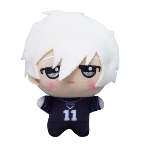 Jiumaocleu Seishiro Nagi weiches Figurenkissen, 11 cm, Mini-Anime-Reo Mikage, weiche Figur, Schulranzen-Anhänger, Charm, Isagi Yoichi, Umarmungskissen, Heimdekoration, Sofa-Dekoration Jiumaocleu Seishiro Nagi weiches Figurenkissen, 11 cm, Mini-Anime-Reo Mikage, weiche Figur, Schulranzen-Anhänger, Charm, Isagi Yoichi, Umarmungskissen, Heimdekoration, Sofa-Dekoration von Jiumaocleu