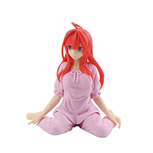 Jiumaocleu The Quintessential Quintuplets-Figur, 15 cm, Pyjama-Stil, Nakano Itsuki Figur, Statue, Modell, Anime-Figur, handgefertigt, Sammlerstück, Desktop-Dekoration für Fans von Jiumaocleu