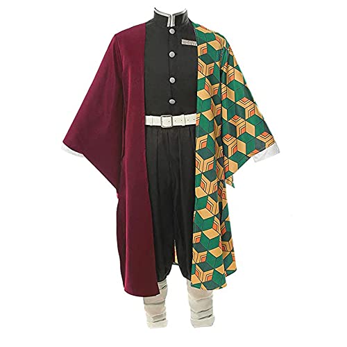 Jiumaocleu Tomioka Giyuu Cosplay Kostüm Outfit Anime Cosplay Herren Umhang Jacke Rolle Cosplay Komplettes Set von Verkleidung Kostüm für Halloween Karneval Party Jiumaocleu Tomioka Giyuu Cosplay Kostüm Outfit Anime Cosplay Herren Umhang Jacke Rolle Cosplay Komplettes Set von Verkleidung Kostüm für Halloween Karneval Party von Jiumaocleu
