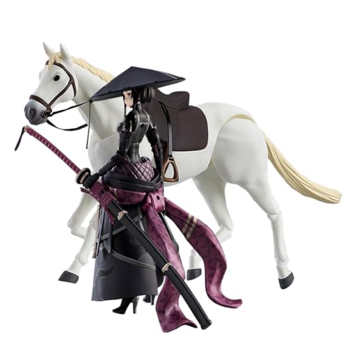 Ronin Actionfigur und Pferd Actionfigur, Anime Ronin Figur Statue Modell, veränderbares Gesicht bewegliche Figur Modell, PVC Handgefertigte Sammlerstücke Desktop Decor Ronin Actionfigur und Pferd Actionfigur, Anime Ronin Figur Statue Modell, veränderbares Gesicht bewegliche Figur Modell, PVC Handgefertigte Sammlerstücke Desktop Decor von Jiumaocleu