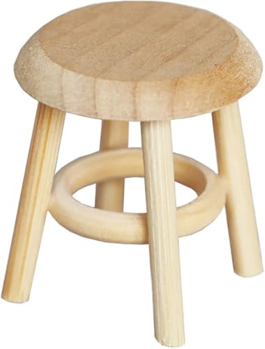 Holzhocker Leicht Mini DIY 1:12 Miniatur Puppenhaus Hocker für Wohnen Puppenhaus Zubehör Holzhocker Leicht Mini DIY 1:12 Miniatur Puppenhaus Hocker für Wohnen Puppenhaus Zubehör von Jizlan