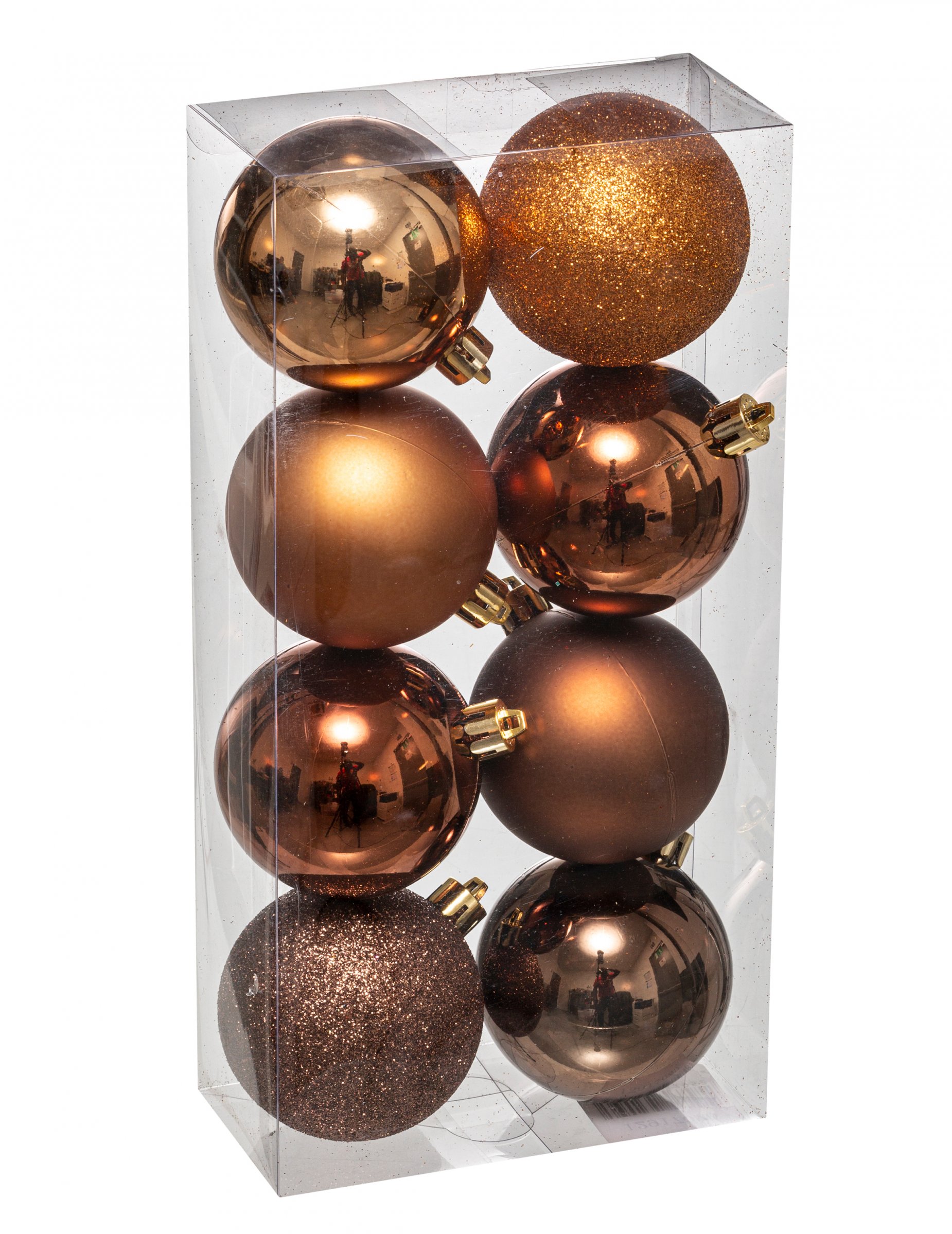 Elegante Christbaumkugeln Weihnachts-Dekoset 8-teiig bronze-goldfarben 7 cm Elegante Christbaumkugeln Weihnachts-Dekoset 8-teiig bronze-goldfarben 7 cm von JJA