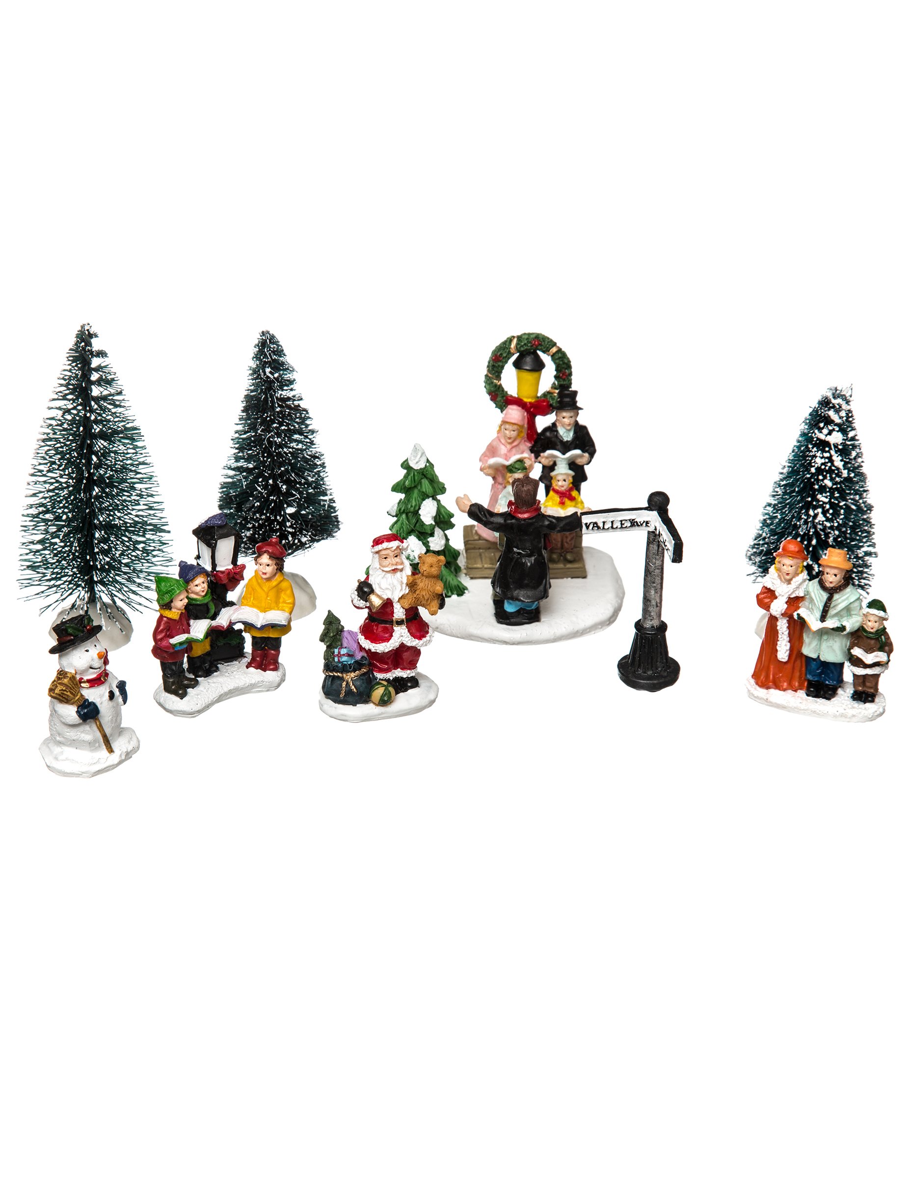 Festliches Weihnachtsdorf Tischdeko 8-teilig bunt Festliches Weihnachtsdorf Tischdeko 8-teilig bunt von JJA
