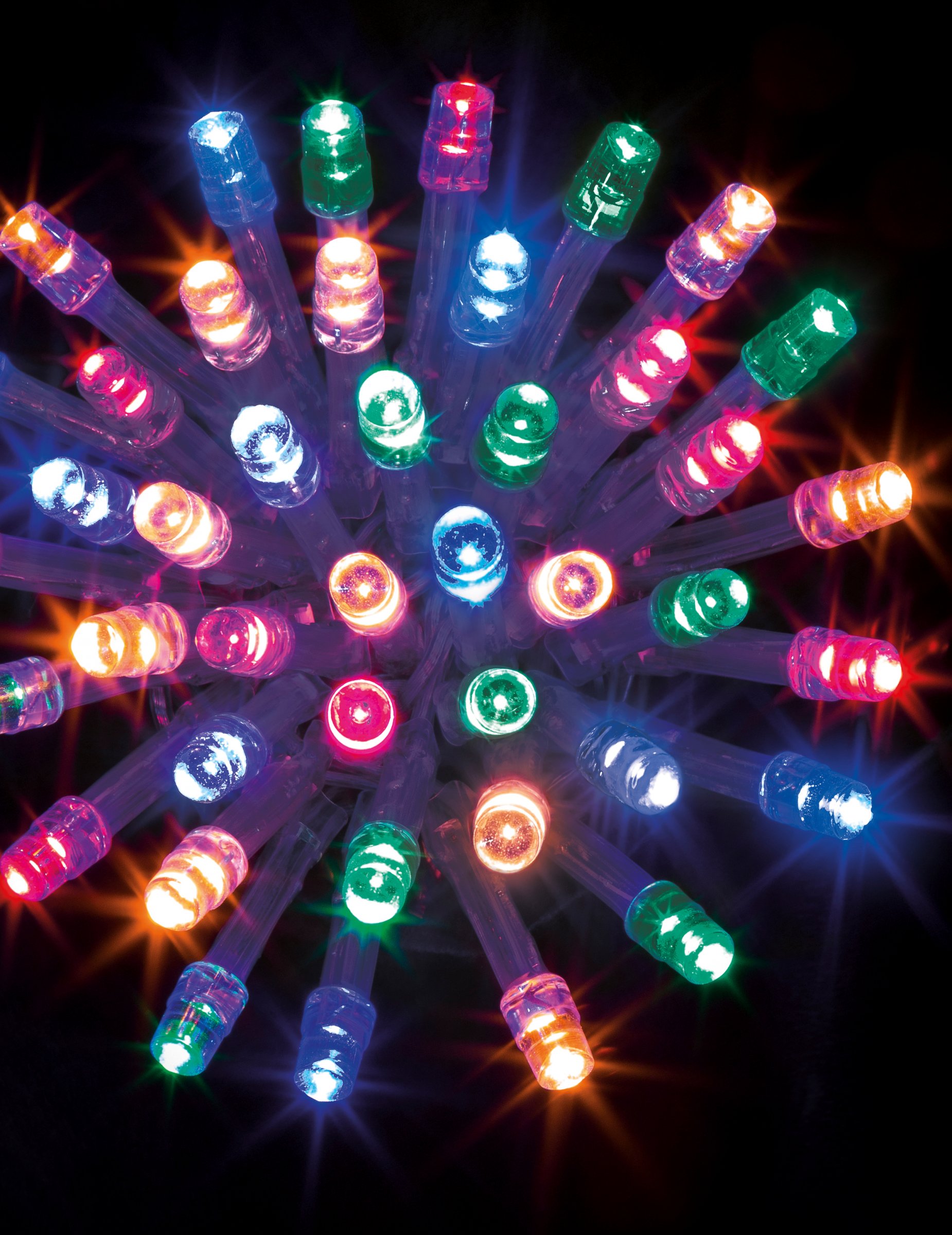 Lange Weichnachts-Girlande für den Aussenberich 100 LEDs bunt 10 m Lange Weichnachts-Girlande für den Aussenberich 100 LEDs bunt 10 m von JJA