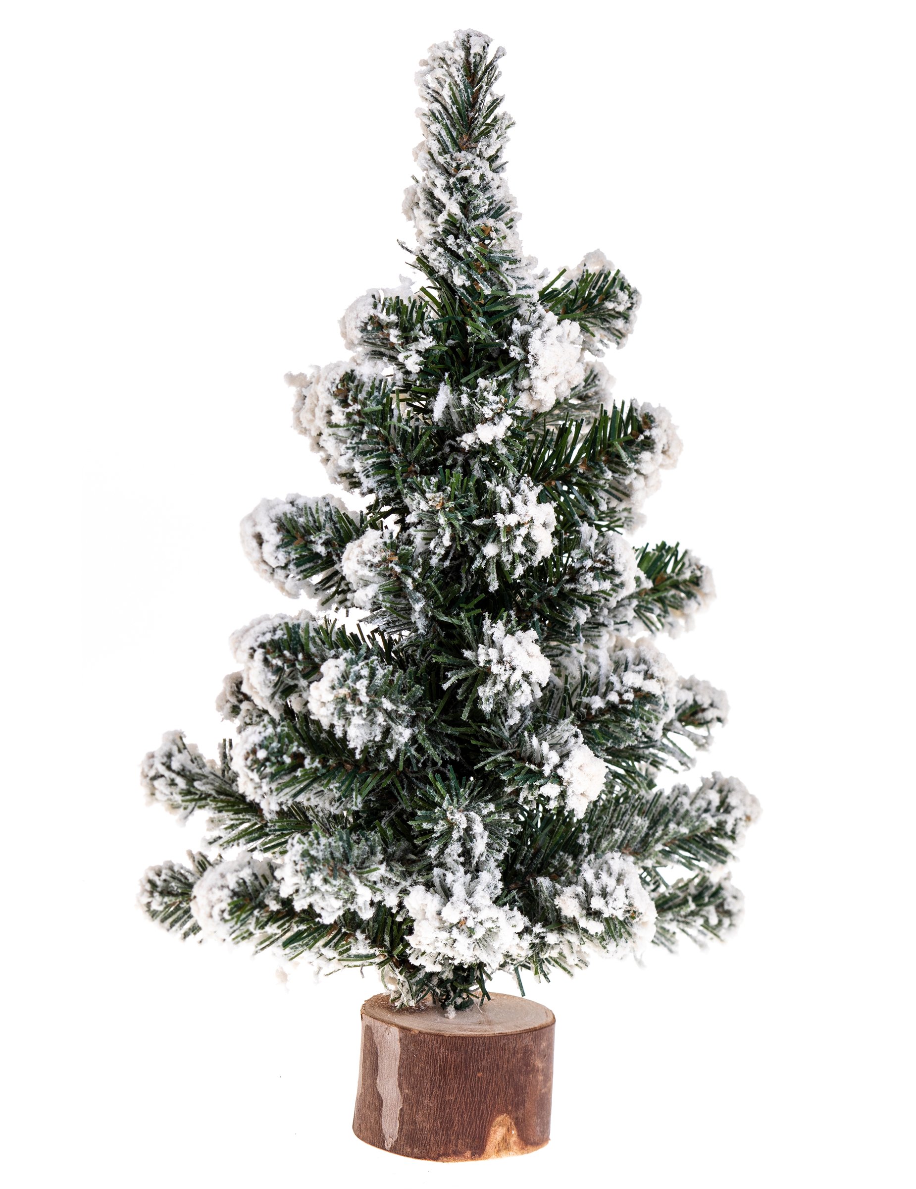 Schneebedeckte Tischtanne Weihnachts-Tischdeko grün-weiß-braun 25 cm Schneebedeckte Tischtanne Weihnachts-Tischdeko grün-weiß-braun 25 cm von JJA