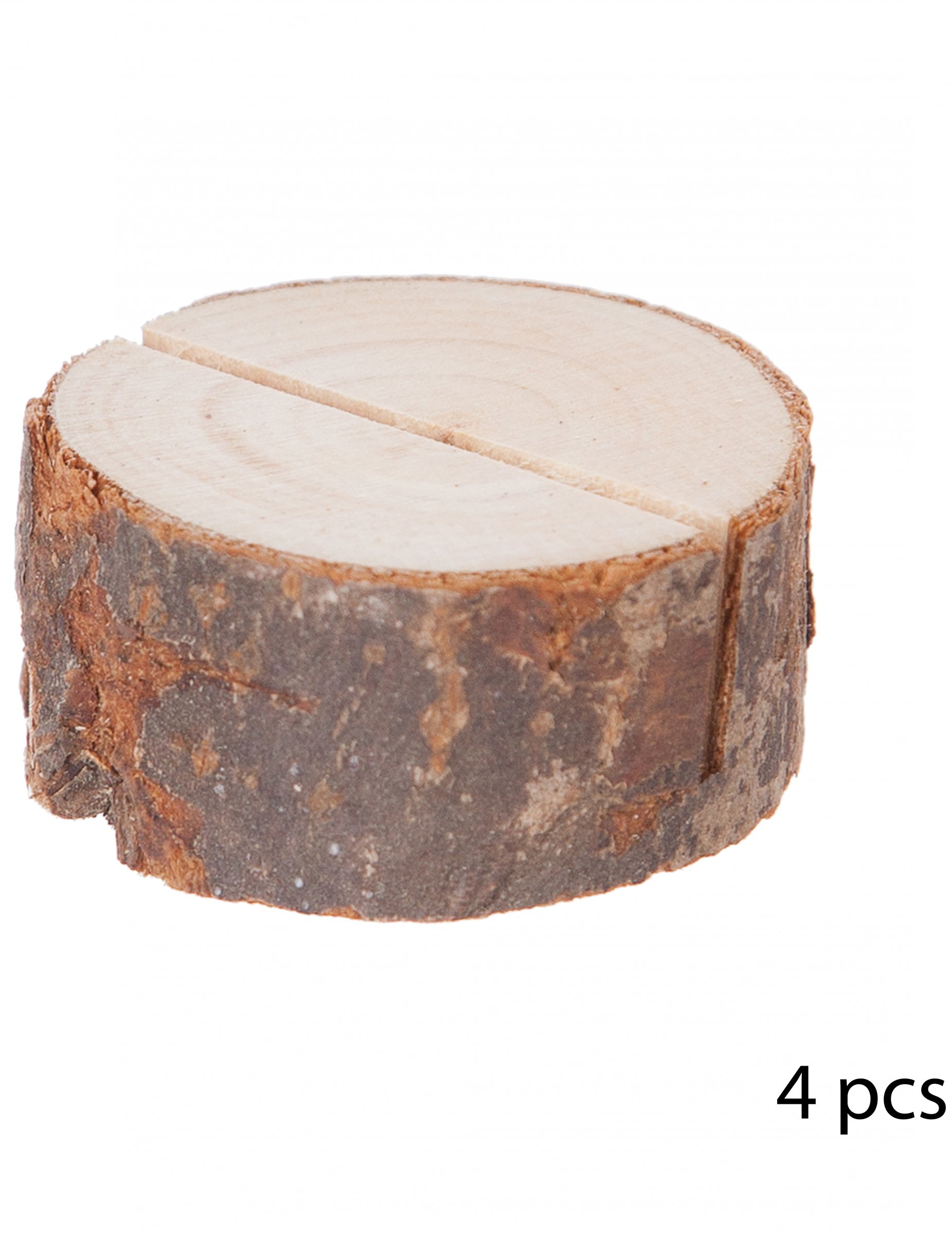Weihnachtliche Namensschild-Halter Tischdeko aus Holz 4 Stück braun 4 x 1,5 cm Weihnachtliche Namensschild-Halter Tischdeko aus Holz 4 Stück braun 4 x 1,5 cm von JJA