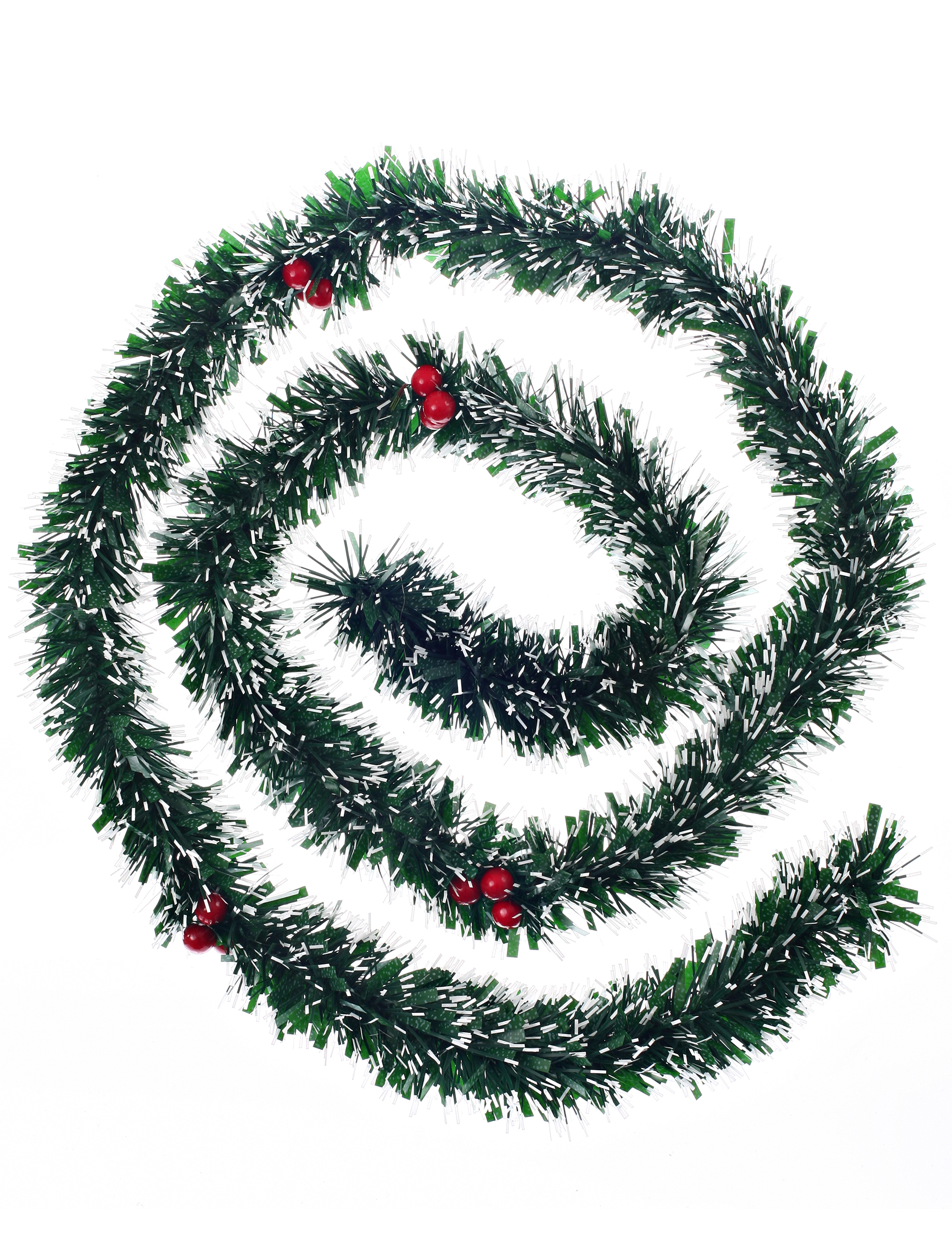 Weihnachtsbaum-Girlande Weihnachtsdeko mit Beeren grün-rot 2 m Weihnachtsbaum-Girlande Weihnachtsdeko mit Beeren grün-rot 2 m von JJA