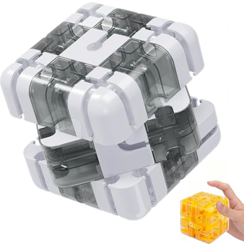 Großer Labyrinth-3D-Labyrinthwürfel – spannendes Denkspiel, Labyrinth-Puzzlewürfel, interaktives Labyrinthspiel,Gehirntrainingsspielzeug für räumliches Vorstellungsvermögen, pädagogisches Fokusspiel von Jkapagzy