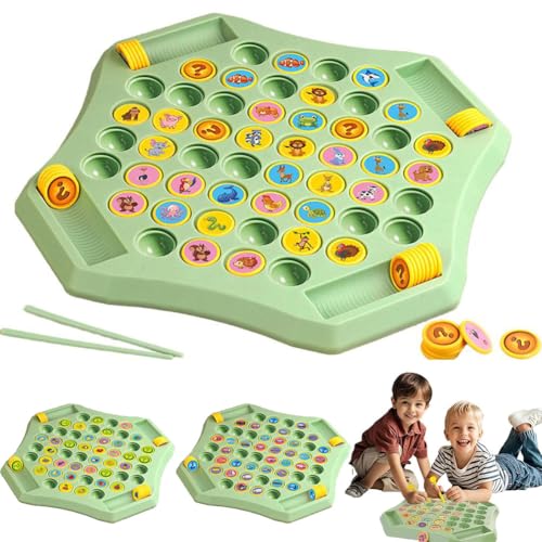 Jkapagzy Set Animal Chess Memory-Schachspiel, einfaches passendes Schachbrettspiel, Memory-Spiel für Kindergarten-Treffen, interaktives, lustiges und pädagogisches Kinderspielzeug für Kinder von Jkapagzy