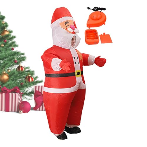 Jlkegfdf Aufblasbare Kostüme | Erwachsene Weihnachten Aufblasbares Weihnachtskostüm - Weihnachten Outfit Aufblasbare Urlaub Requisiten für Erwachsene von Jlkegfdf