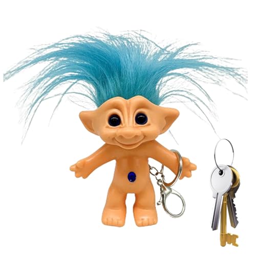 Jlkegfdf Cartoon-Schlüsselanhänger | Cartoon-Glücks-Trol-Puppen-Schlüsselanhänger, Schlüsselhalter – verrückte Haarfigur, Vintage-Trol-Puppen, bezaubernder Anti-Verlust-Schlüsselanhänger, 10 cm, für Jlkegfdf Cartoon-Schlüsselanhänger | Cartoon-Glücks-Trol-Puppen-Schlüsselanhänger, Schlüsselhalter – verrückte Haarfigur, Vintage-Trol-Puppen, bezaubernder Anti-Verlust-Schlüsselanhänger, 10 cm, für von Jlkegfdf