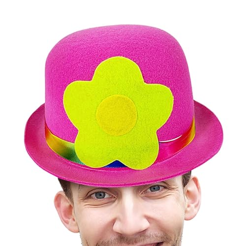 Jlkegfdf Zirkushut – Clown-Hut mit flacher Oberseite, buntes atmungsaktives Narren-Zubehör für Kostüm, Outdoor, Cosplay, Versammlungen, Zuhause Jlkegfdf Zirkushut – Clown-Hut mit flacher Oberseite, buntes atmungsaktives Narren-Zubehör für Kostüm, Outdoor, Cosplay, Versammlungen, Zuhause von Jlkegfdf