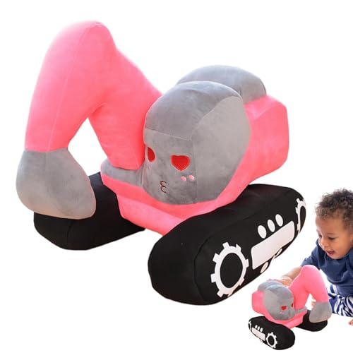 Baggerspielzeug aus Plüsch, Ausgestopftes Mark Plüschtier für Bagger, Plüschtier Spielzeug - Spielzeug für tragbare Puppen, weiches Schlafkissen, 10 Zoll (25,4 cm), Cartoon-Plüschtier von Jlobnyiun