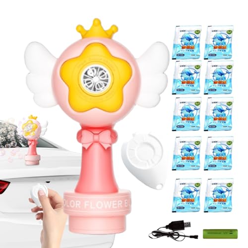Bubble Maker Für Kinder - Outdoor Seifenblasenmaschine - Wiederaufladbarer Batteriebetriebener Schaumsprüher Mit LEDs Für Geburtstag Garten Pool Wasserspiel Hochzeit Rasen von Jlobnyiun